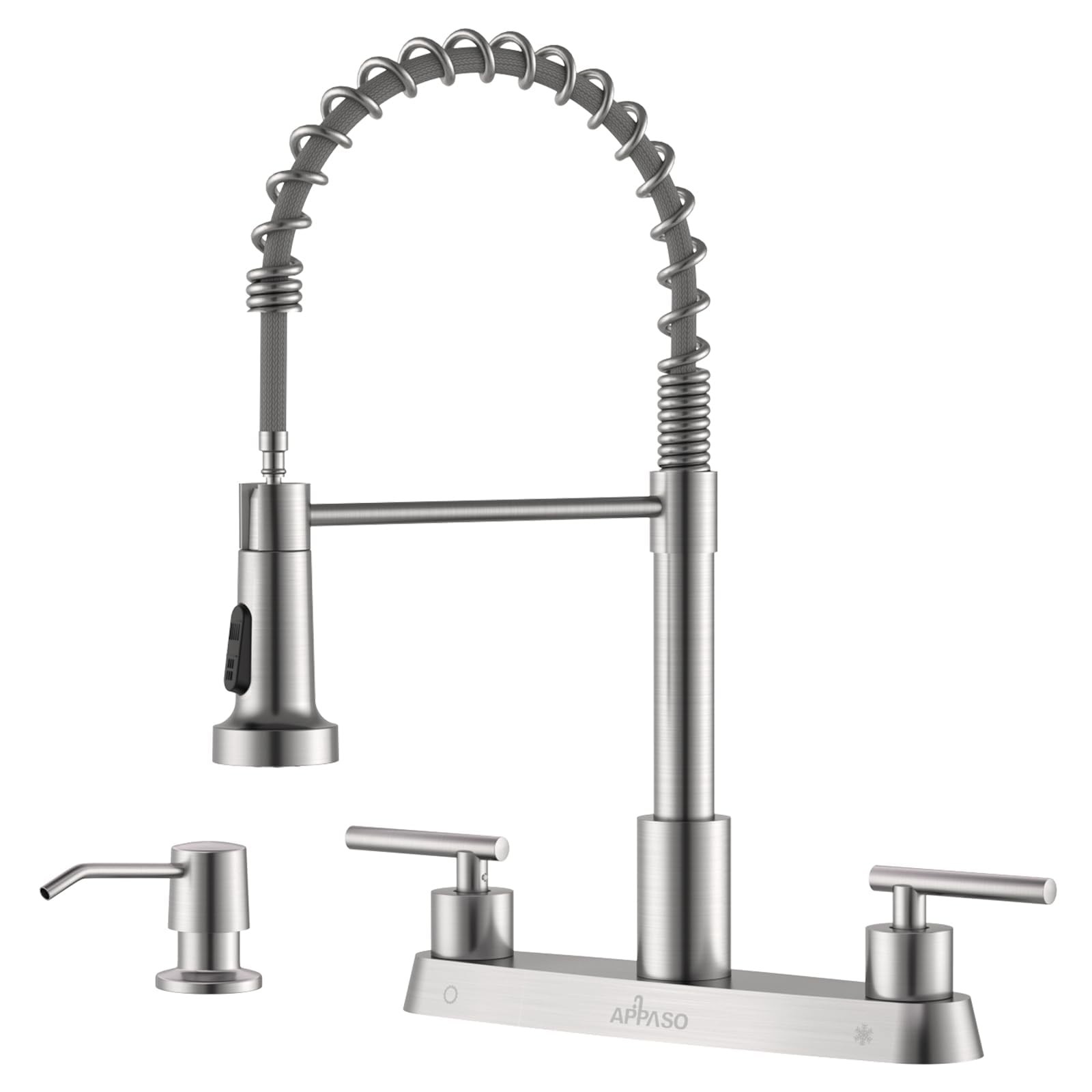 3 Hole Pull Down Kitchen Faucet with Sprayer Oil Rubbed Bron
