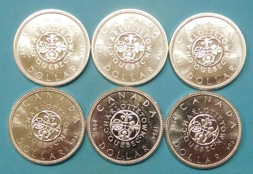 One 1964 Canada Silver Dollar - Uncirculated