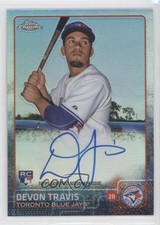 2015 Topps Chrome Rookie Auto Refractor 166/499 Devon Travis #AR-DT Auto 4k8