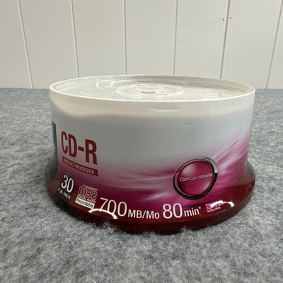  NEW Genuine Sony 30-Pack Blank Music CD-R 80min Audio 700Mb Data Media Disc