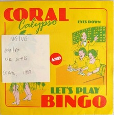 Mark Leeson Eyes Down Let's Play Bingo Coral Calypso Vinyl Record VG/VG CDPP059