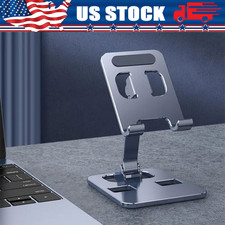 Universal Adjustable Metal Desk Tabletop Phone iPad Tablet Stand Foldable LOT
