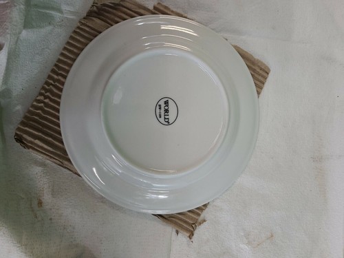 World Tableware BW-1109--8" Bright White Medium Rim Porcelain Plate-LOT OF 24 - Picture 1 of 5