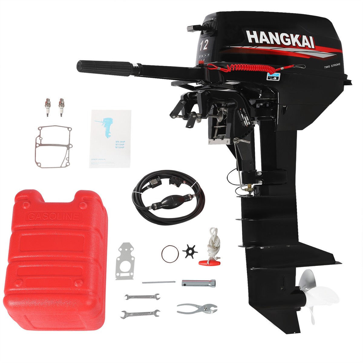 HANGKAI 2Stroke Outboard Motor Engine Boat Engine Water Cooled CDI