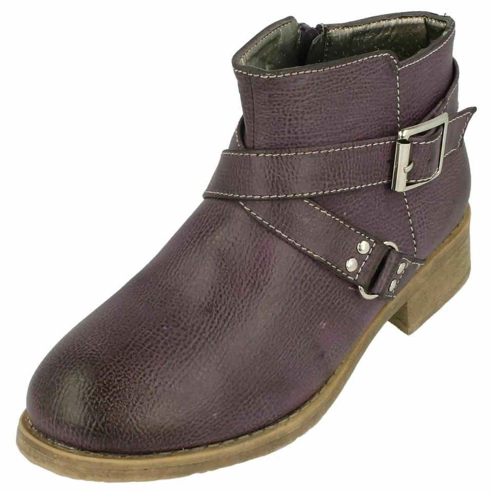 Niña Spot On Tira y Hebilla Botines - H5R034 - Imagen 3 de 3