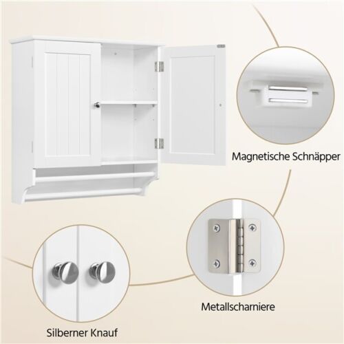 Badezimmerschrank Hängeschrank Wandschrank Badschrank Küchenschrank Schränkchen - Bild 7 von 8