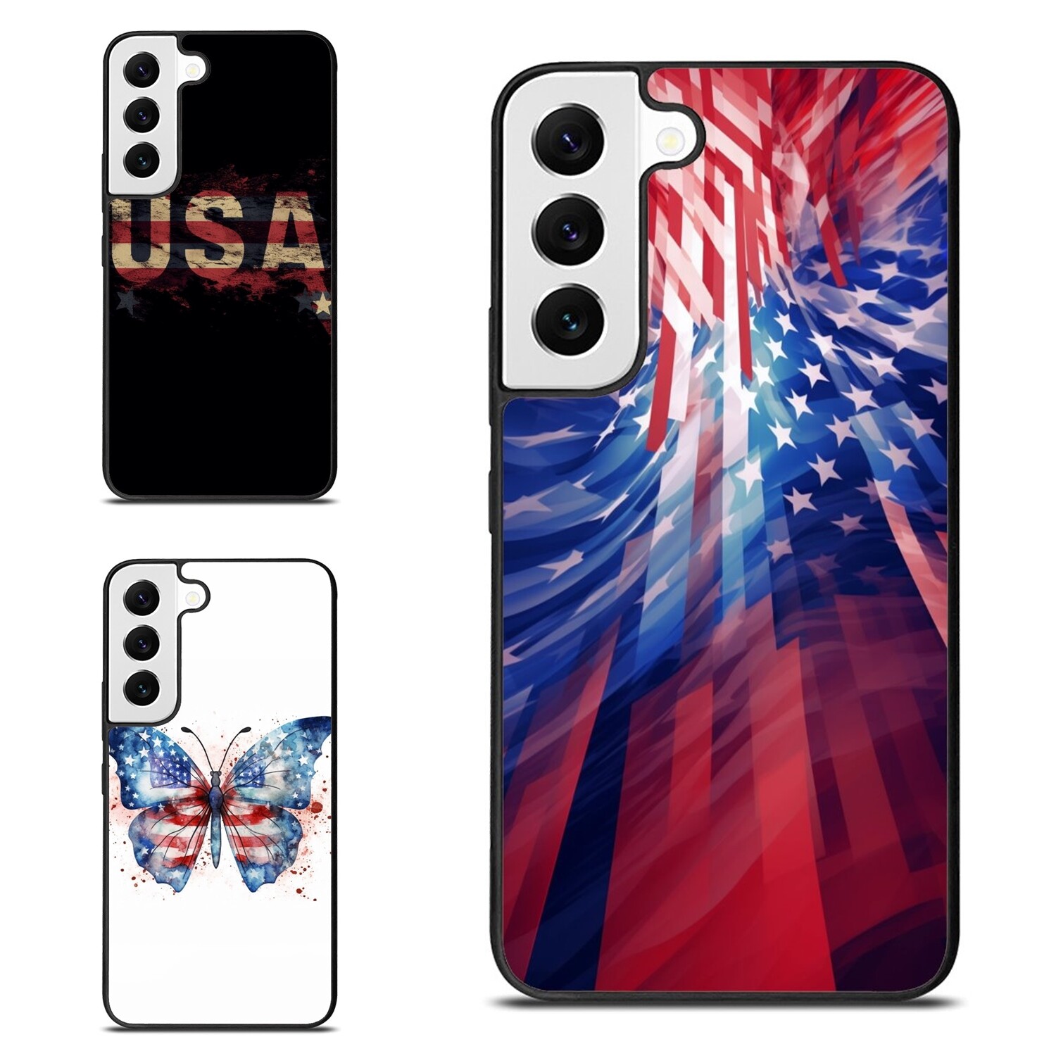 Super patriotic US flag TPU Case For Samsung Galaxy Z Fold Flip 3 4 5 6
