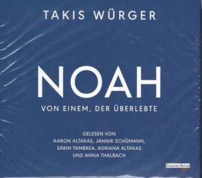 Takis Würger - Noah - Von einem, der überlebte - Digipack - Hörbuch - 4 CD - Neu