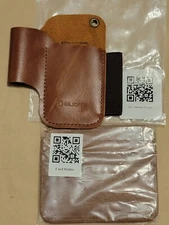 Olight Leather Card Holder And Mini Leather Holster New 