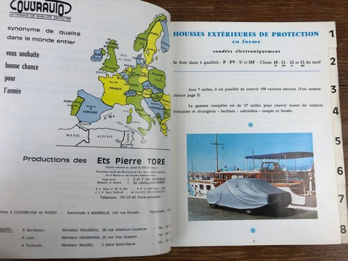 Automobile Catalogue General 1971 COUVRAUTO ACCESSOIRES DE CONFORT - Imagen 4 de 8