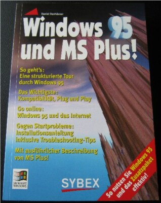 SYBEX Windows 95 und MS Plus, 175 Seiten, 1995, TB
