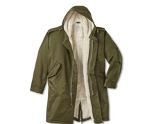 Brooklyn Arm Forces Repro  Fishtail  Parka, Mil Spec New XL + scarf + gloves