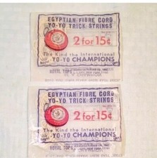 2 Egyptian Fibre Cord Trick Yo-yo Strings