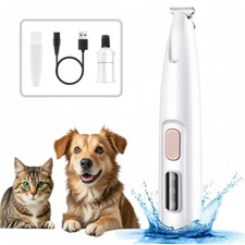 Dog Paw Trimmer Electric Dog Trimmer for PawsRechargeable Low Noise Waterproo...