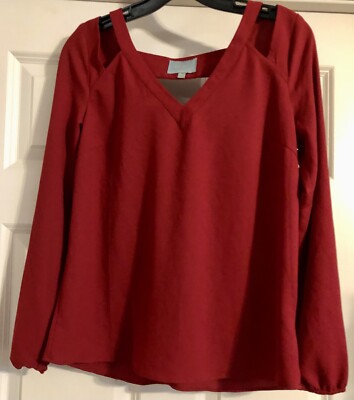 NWOT Skies Are Blue Old Money Quiet Luxury Scandi Mob Wife Glam Cut Out Size XS