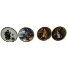 New ListingNorman Rockwell Collectible Plates Set Of 4 By Edwin M Knowles China Co.