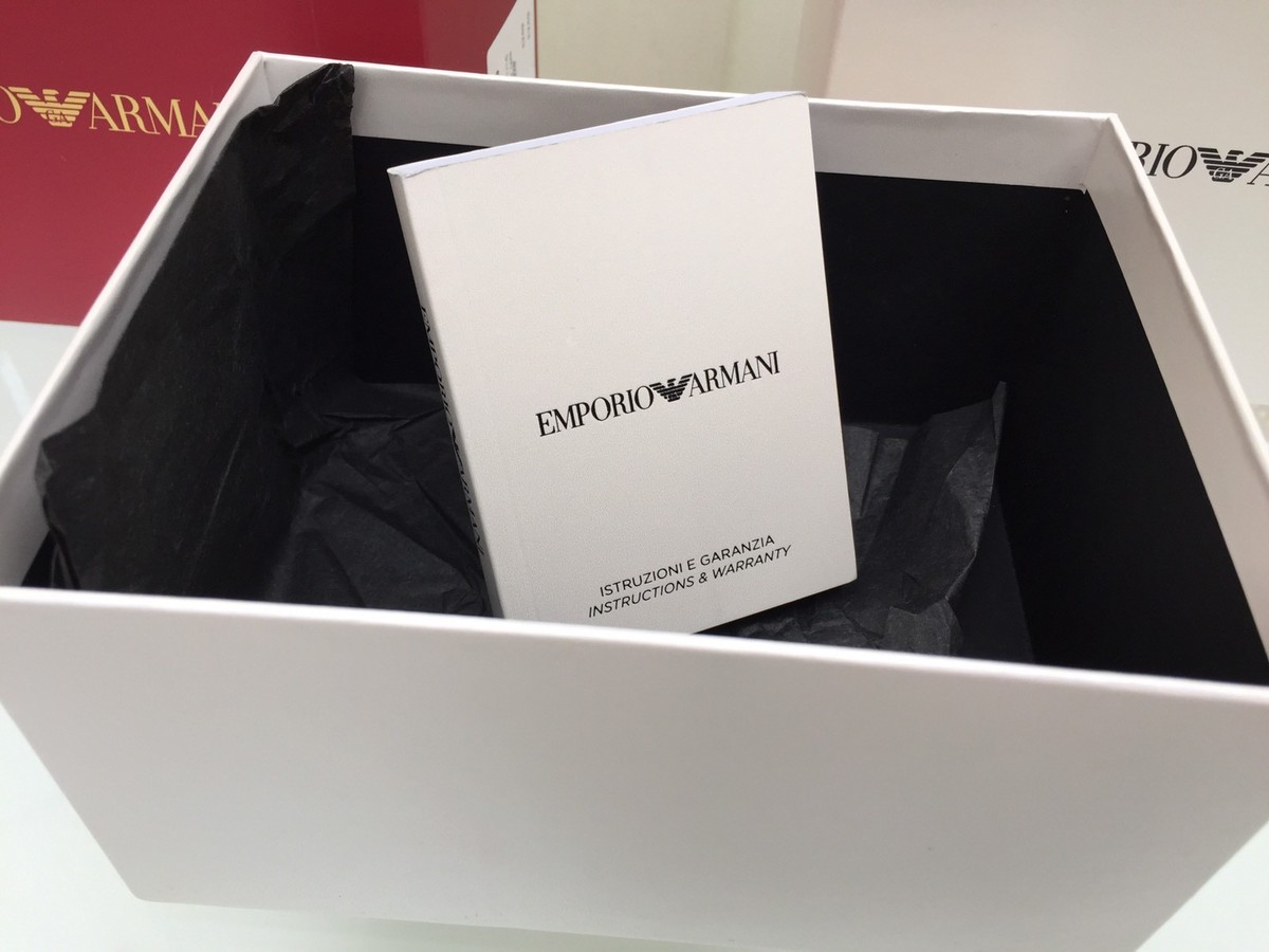 Emporio Armani Watch Box + manual / warranty booklet Limited