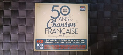 Coffret 4 CD audio - 50 ans de chanson française volume 2 - 100 titres