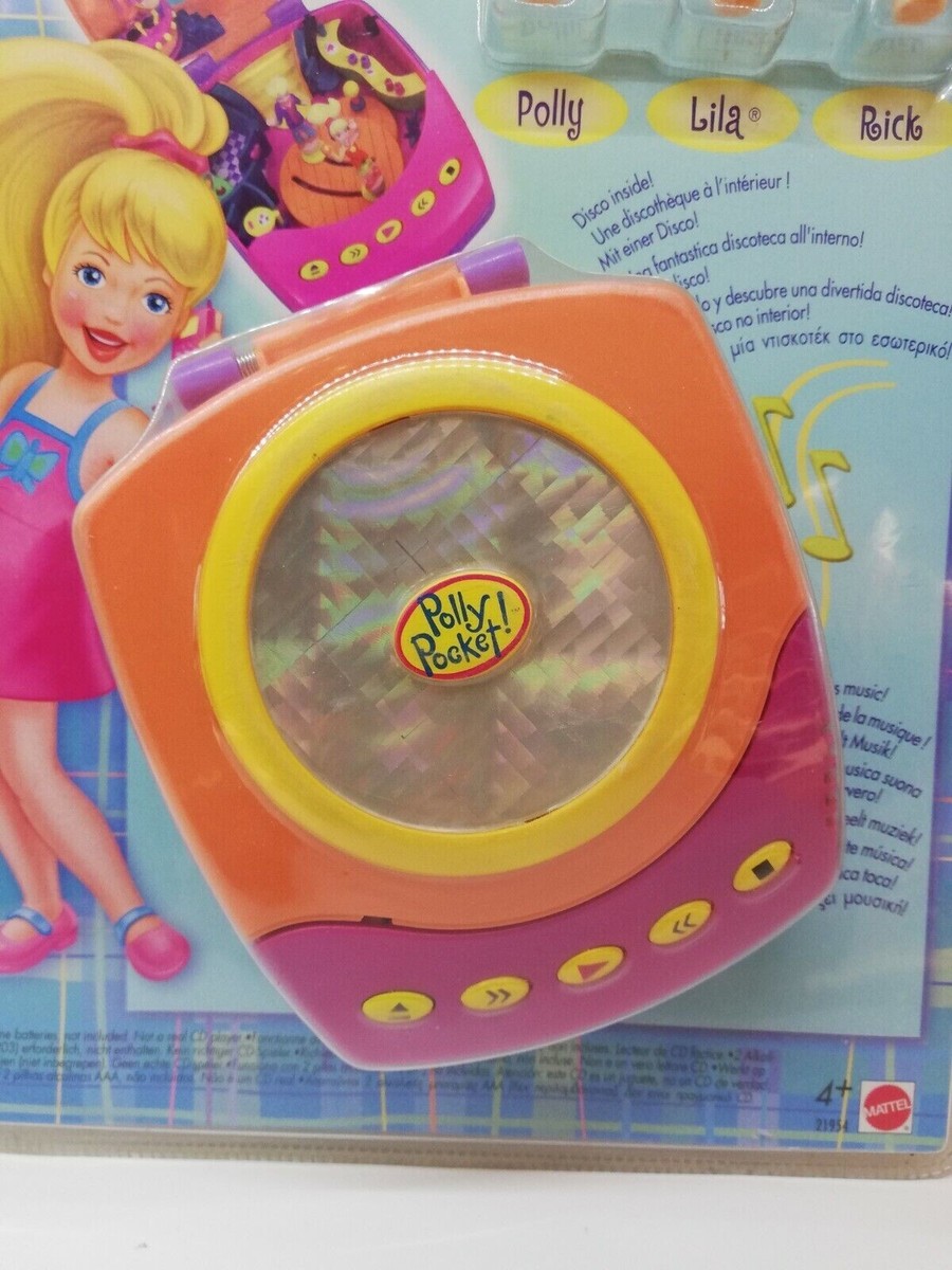 Vtg Polly Pocket Hot Stuff Orange CD FUN w/ POLLY, LILA & RICK