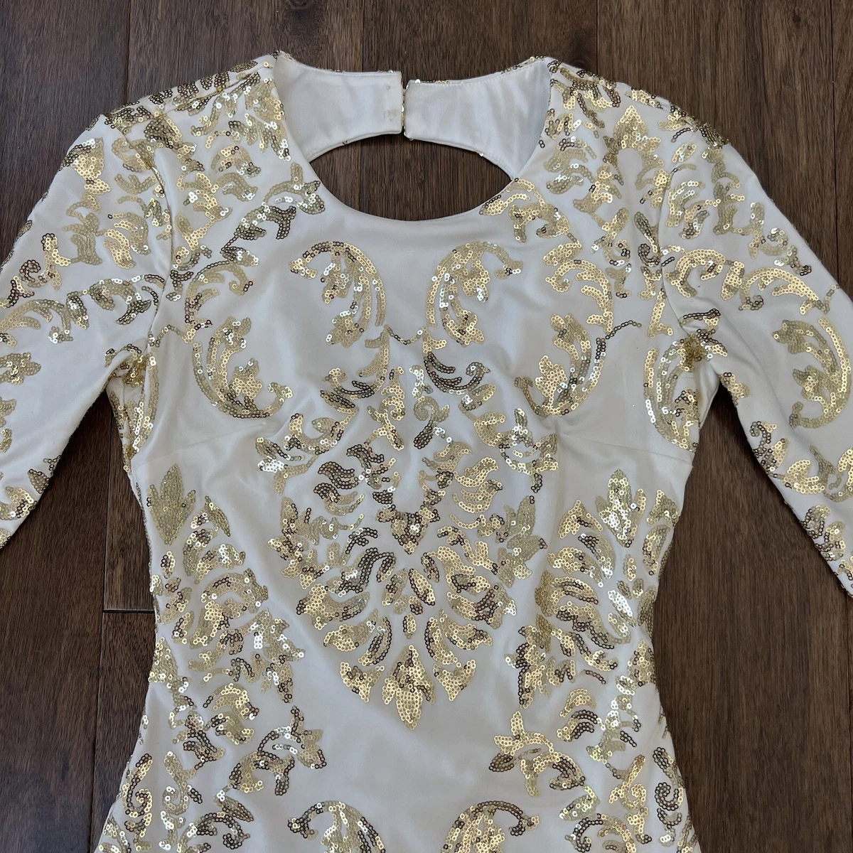 B darlin shop gold sequin dress