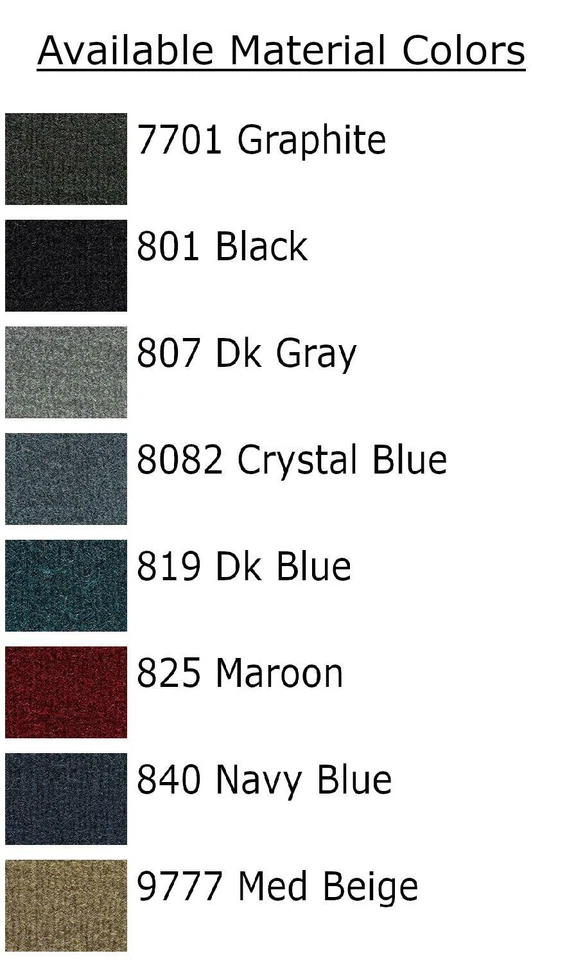 FITS 1991-1996 Buick Roadmaster Floor Mat without Snaps 4pc Cutpile Foto 3 de 3