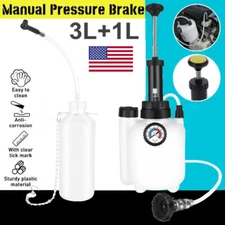 3L Manual Pressure Brake Clutch Bleeding System Tool hand pump Fluid Bleeder Kit