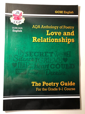 CGP GCSE AQA9-1 English Anthology Poetry Love & Relationships The Poetry Guide