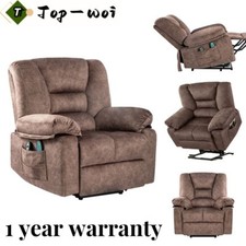 Electric Power Lift Recliner Chair with Vibration Massage Heat Sofa for Elderly