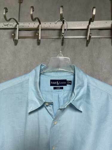 Ralph Lauren Shirt Men 2XLT 2XL Tall Blake Oxford Button Up Flesh Pony Casual - Picture 5 of 7