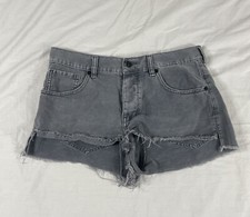 Melville Women Gray Cut Off Denim Shorts Size 28