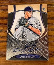 2017 TOPPS FIVE STAR ROOKIE AUTO #FSA-JDL JOSE De LEON - Rays