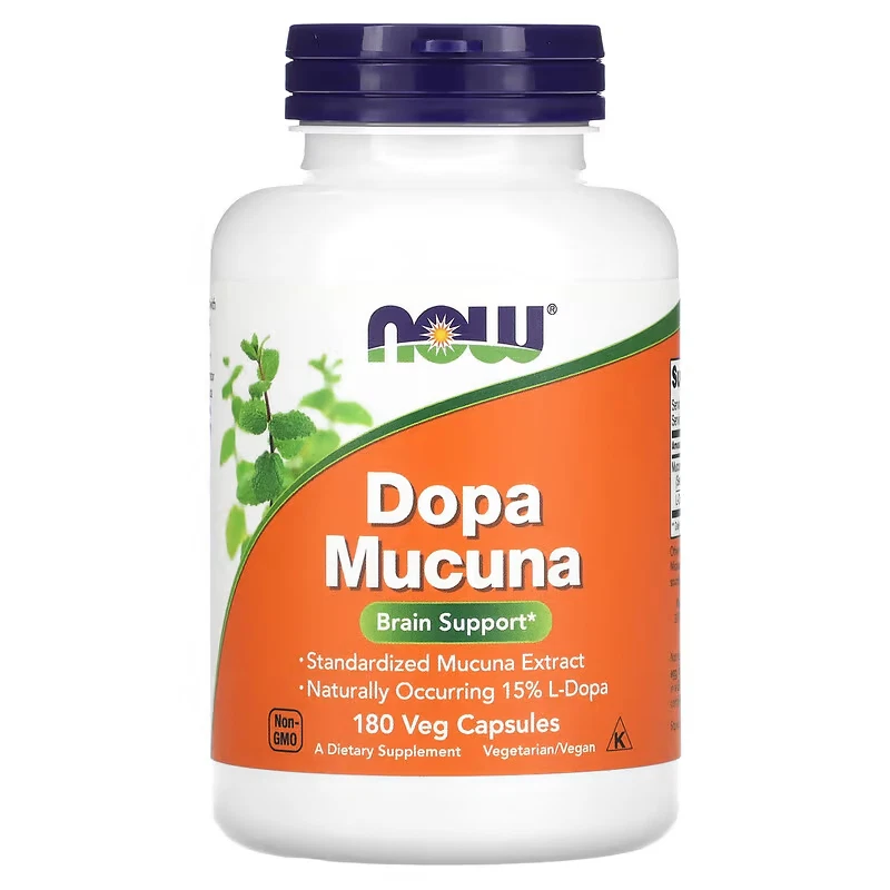 NOW FOODS, DOPA MUCUNA Gehirn Gesundheit 180 Veg. Kapseln SUPER PREIS - Bild 1 von 1