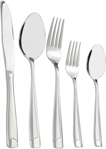 New- 80 Piece Stainless Steel Flatware Set, Service for 16