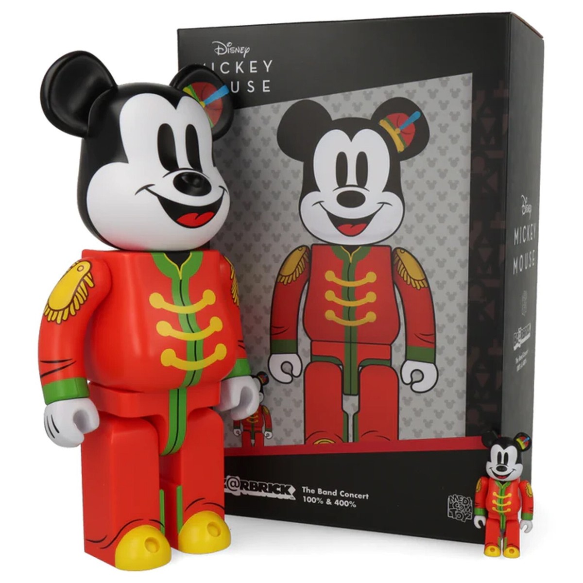 MEDICOM TOY - MEDICOM TOY メディコムトイ BE＠RBRICK MICKEY MOUSE The Band Concert 100% &amp; 400%ベアブリック ミッキー マウス ザ バンド コンサート フィギュア 人形 マルチ MEDICOM TOY BE@RBRICK MICKEY MOUSE “The Band Concert