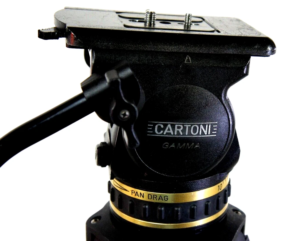 Cartoni GAMMA FL HEAD DA TRIPOD SYS MIDSP TDKN PL BAG TELBAR FEET SERVICED 35Lbs - Image 4 of 4