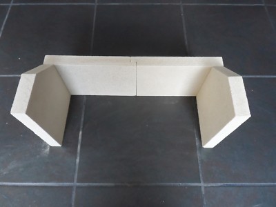 Schamottsteine passend für Dimplex Westcott 8 Ofen Schamottsteine Komplettset (2 Stück hinten)