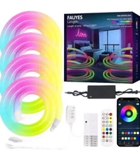 FAUYES RGB Meteor LEDIC IP67 WATERPROOF Neon Rope Light Control App 21FT. 281