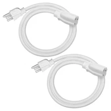 DEWENWILS 2 Pack 3 ft Extension Cord Power Cable 16 AWG SJTW Weatherproof