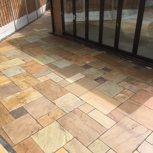 PATIO PAVING/ INDIAN STONE,£120 A SQ METRE, supplied and fitted eBay