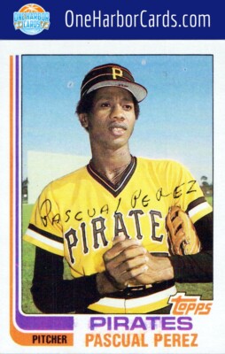 1982 Topps Pittsburgh Pirates #383a Pascual Perez