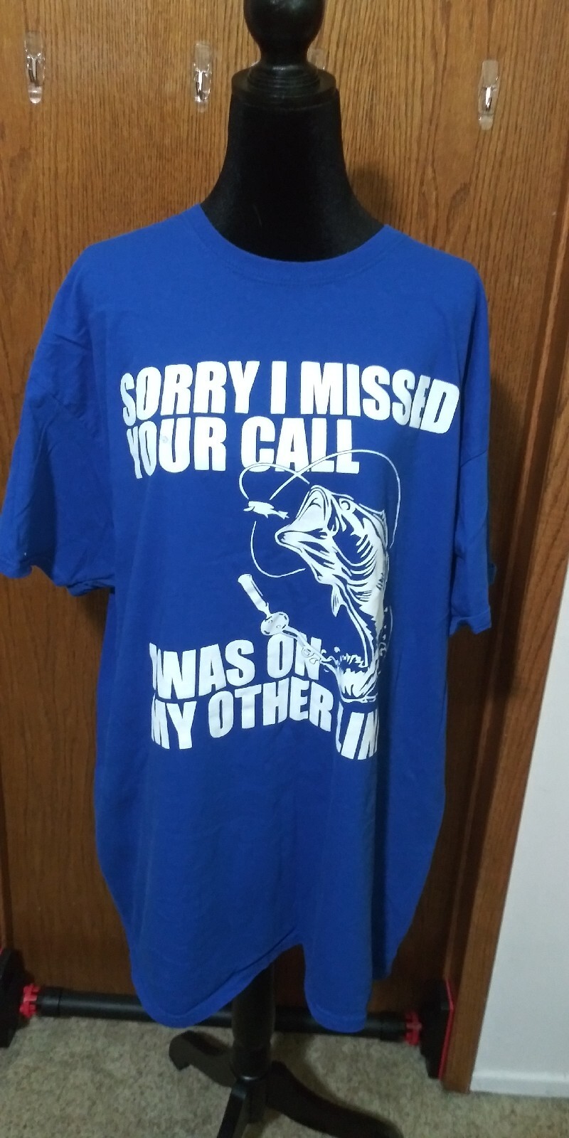 ALTRA T shirt blu da uomo Sorry I Missed Your Call I Was On The Other Line taglia 2XL