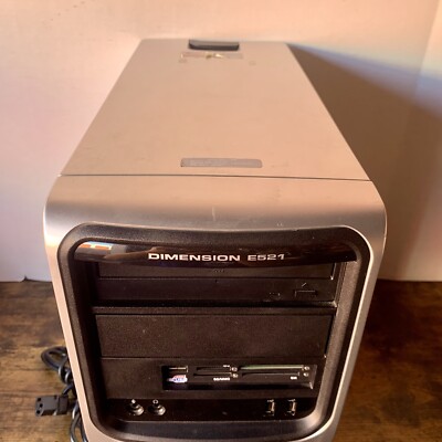 Vintage Dell Dimension E521 MT DCSM No Hard Drive Works Assembled