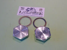 97-4395  TRIUMPH T140 TR7 T150 T160 PAIR FORK TOP NUTS 1973-78 H4395 UK MADE