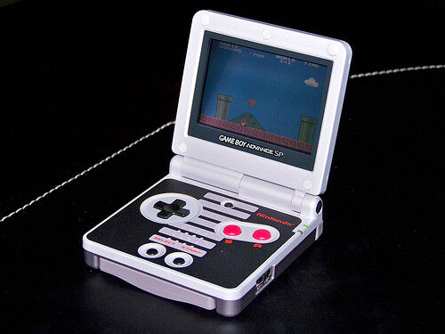 Game Boy Advance SP Classic NES Edition on Make a GIF