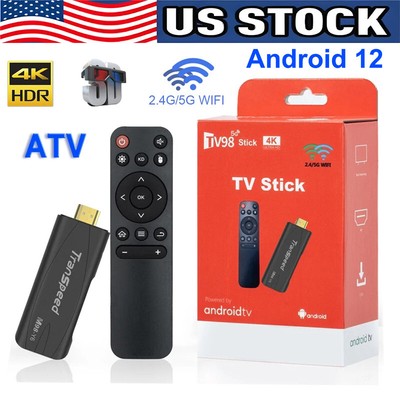 4K TV Stick Media Player Android 12 2.4G/5G Dual WiFi Smart TV Box 2G+16G