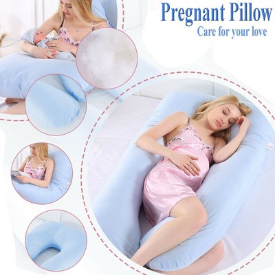 U Shape Total Body Pillow Pregnancy Maternity Comfort Support