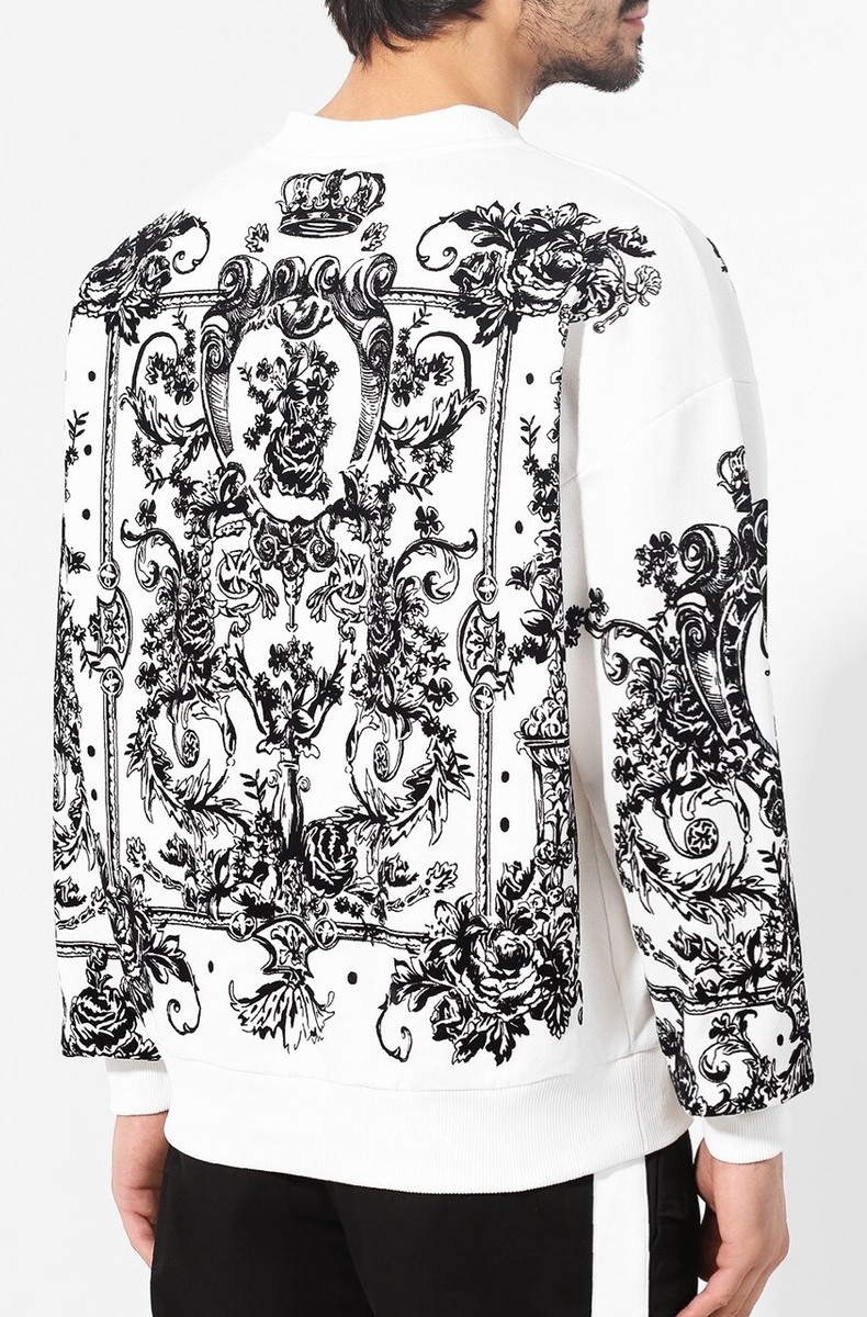 Dolce Gabbana Men White and Black Sweater Men M Size | eBay