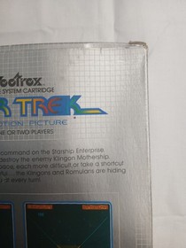 Vintage GCE Vectrex Star Trek CIB 1982 With Manual & Box Damaged Box 