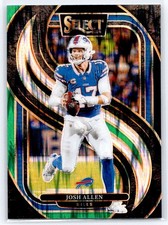 2024 Panini Select #122 Josh Allen #122 Black & Green Prizm Shock