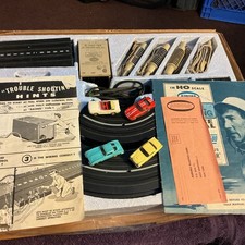 Aurora Model Motoring Track Set 1634 With 4 Cars Original Box